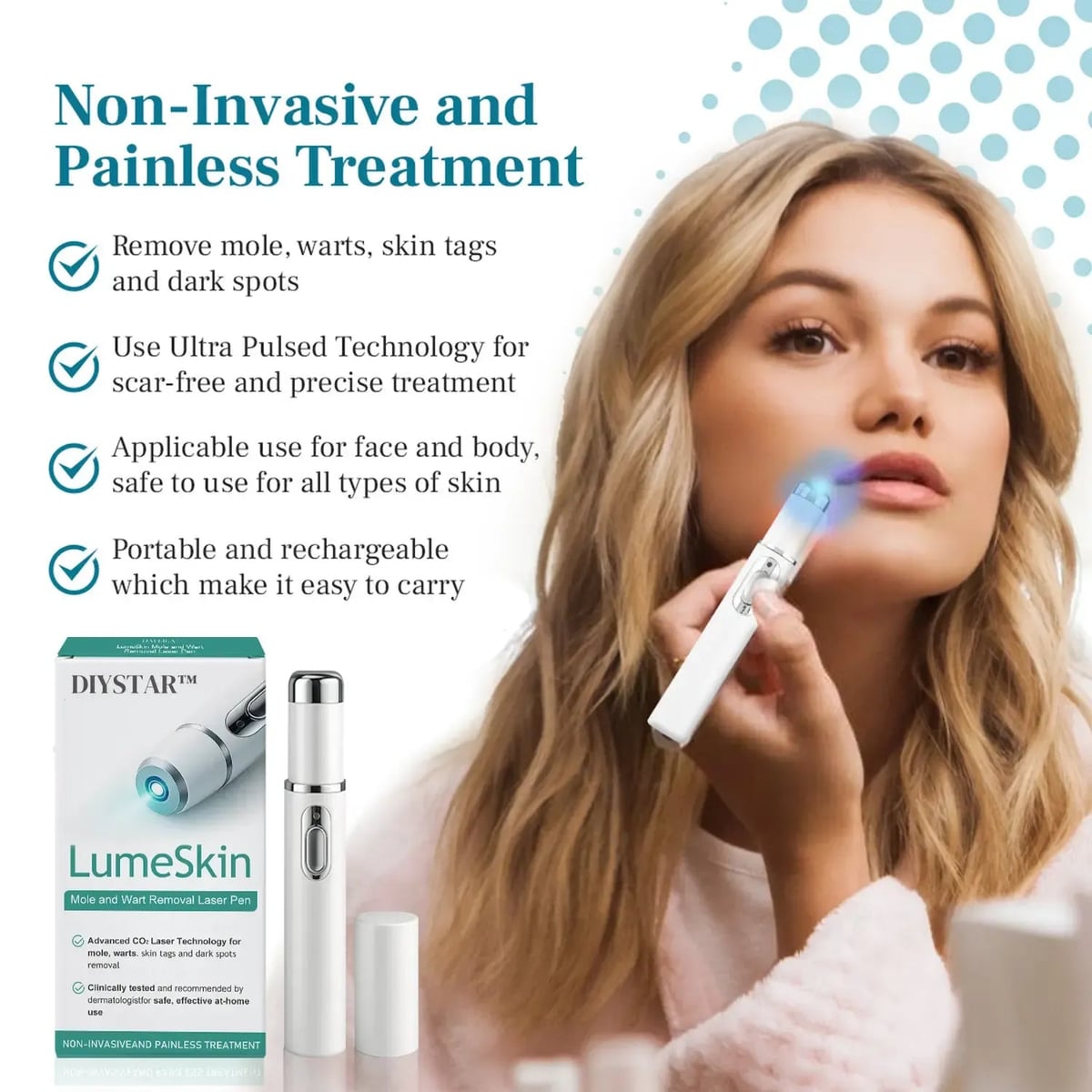 LÁPIZ LÁSER PARA ELIMINAR VERRUGAS Y LUNARES + ENVIO GRATIS