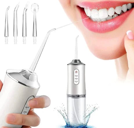 Tu Mejor Aliado para una Sonrisa Perfecta: IRRIGADOR BUCAL LIMPIA SMILE (Portátil y Recargable con USB) + Envío Gratis a todo GUATEMALA + CREMA DENTAL BLANQUEADORA GRATIS