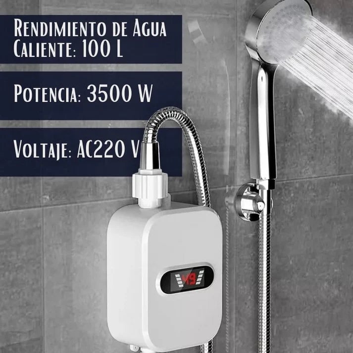 Calentador de Agua + Ducha | Instalación Fácil