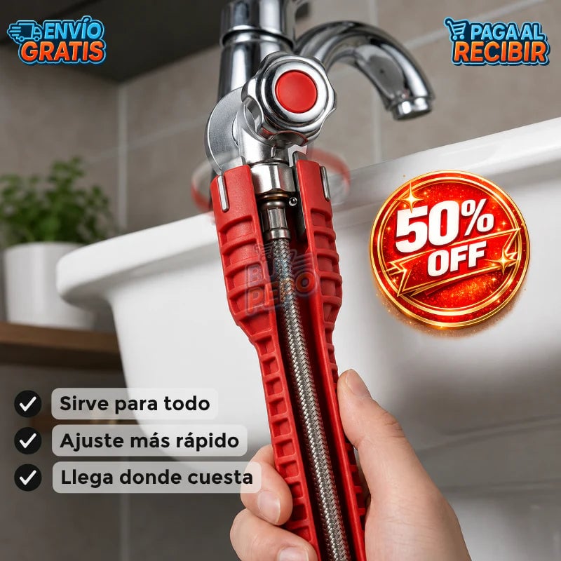 Llave 8 en 1 multifunción para Grifería