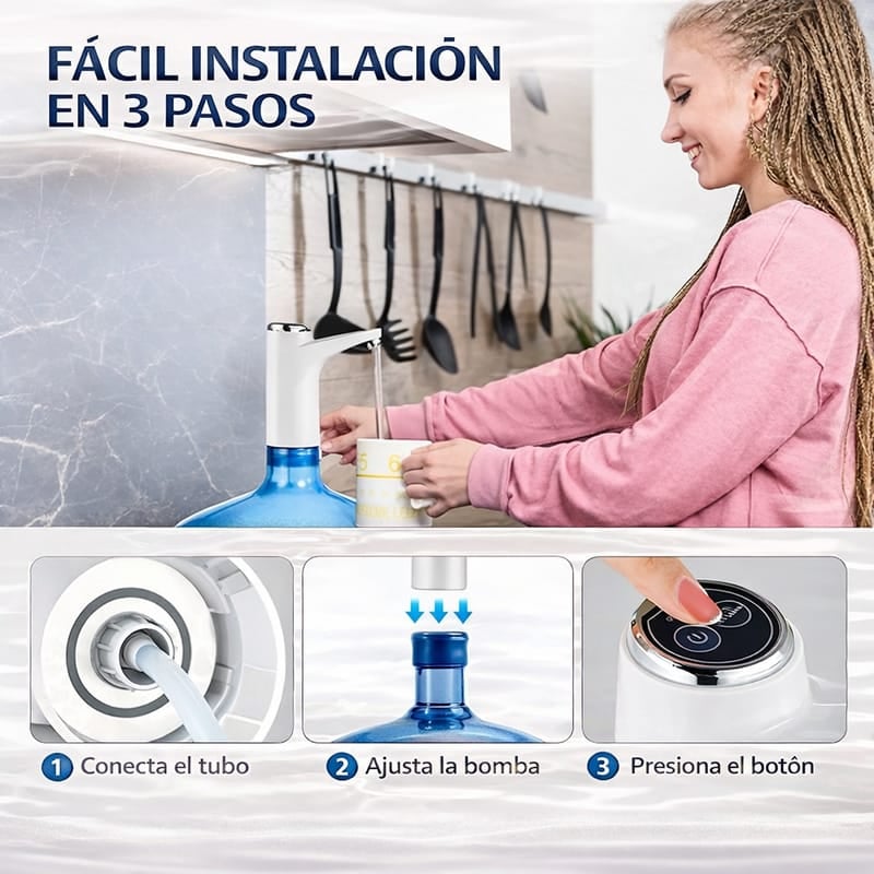 💧💪Dispensador Eléctrico Solo Presionas Un Botón y El Agua Sale Sola + ENVÍO GRATIS 🔥🎁