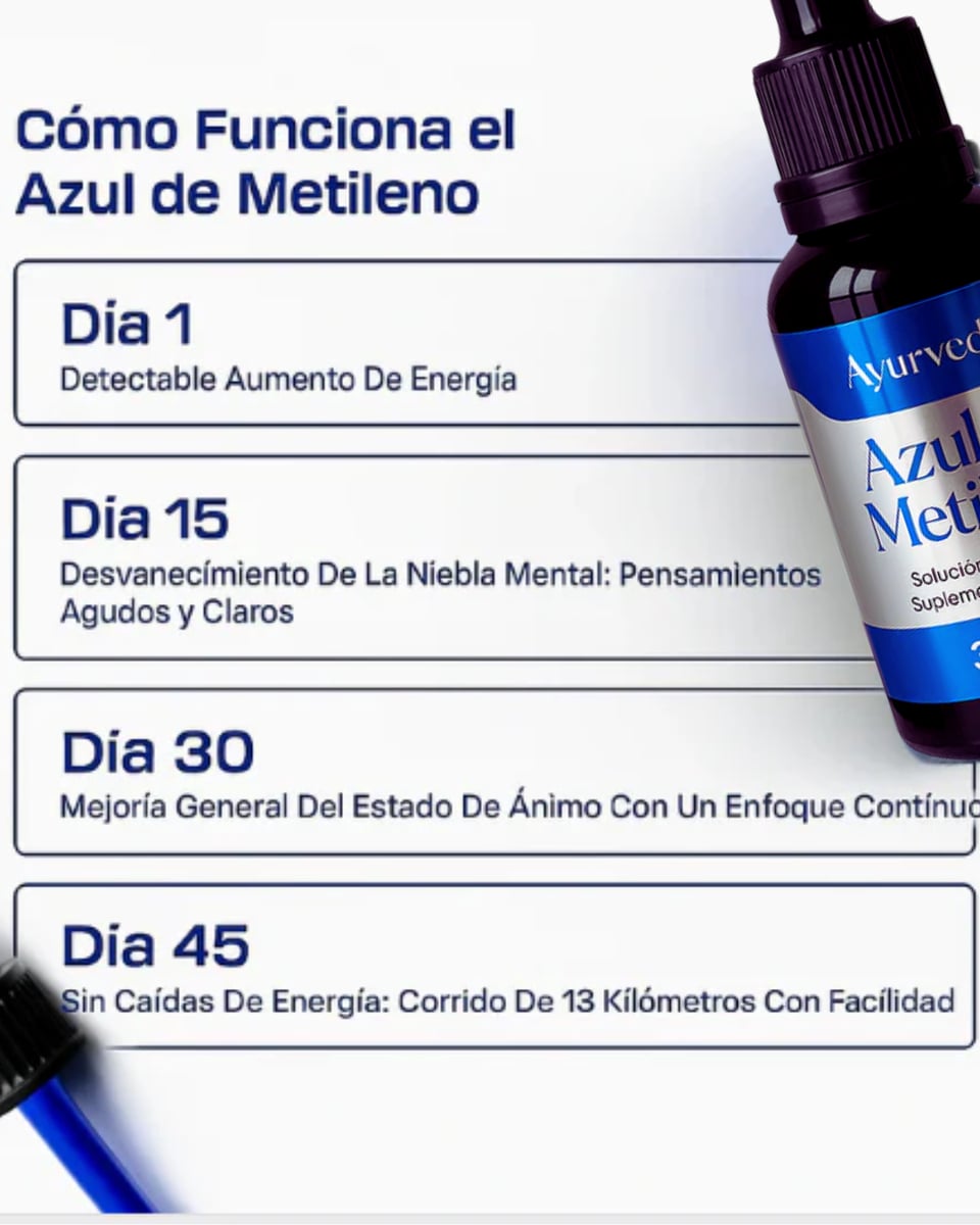 Azul de Metileno Ayurvedic Original
