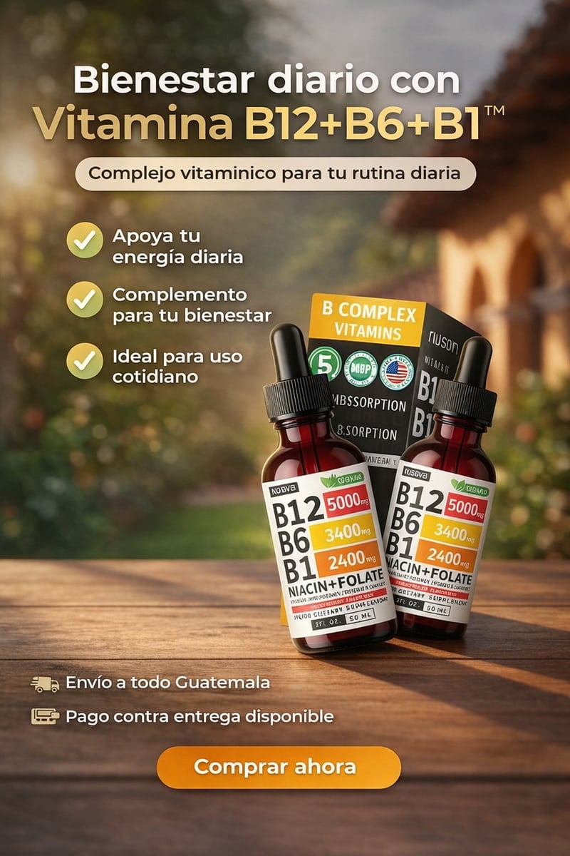 Vitamina B12+B6+B1™ PAGA 1 Y LLEVA 2+ envio gratis : Mente Clara y Vital