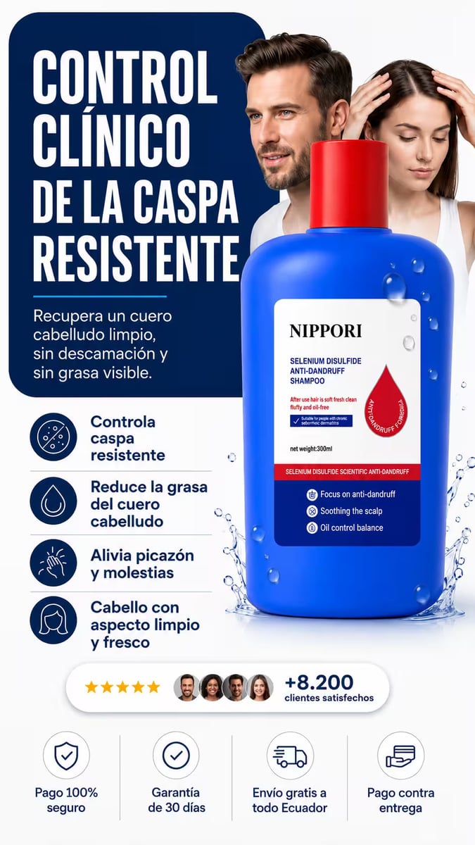 Nippori Anticaspa 120ml - Control De Caspa, Hongos y Picazón 