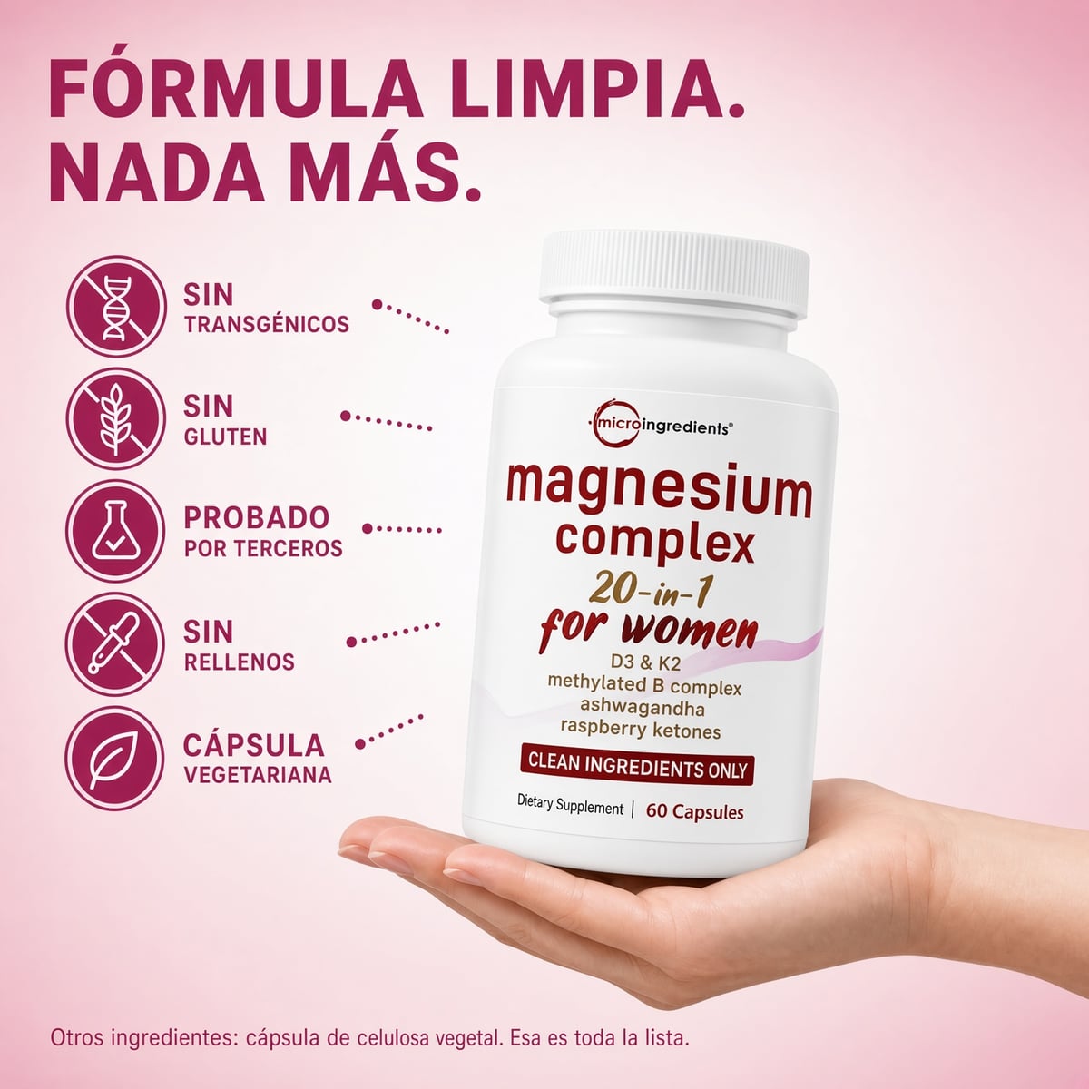 COMPLEJO DE MAGNESIUM PARA MUJERES + ENVIO GRATIS