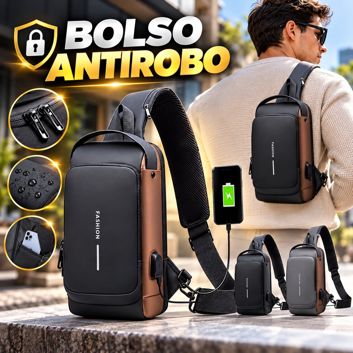 🔒 Bolso Antirrobo: Protege tus Pertenencias y Camina con Tranquilidad