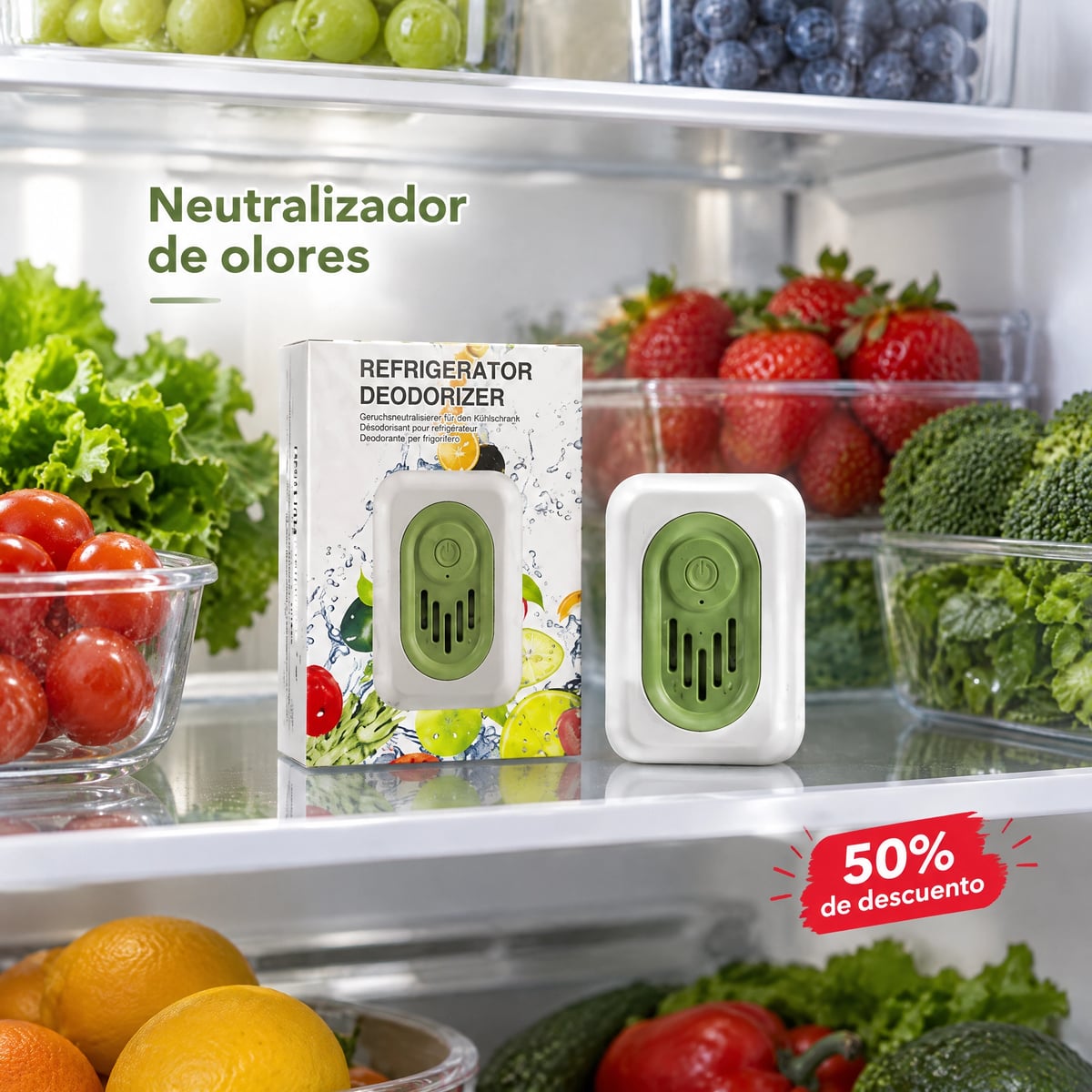 Neutralizador de Olores para Refrigeradora | Frescura Continua