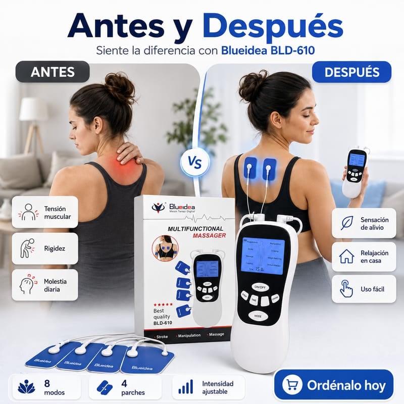 PulsePro – Electroestimulador Muscular Digital EMS/TENS