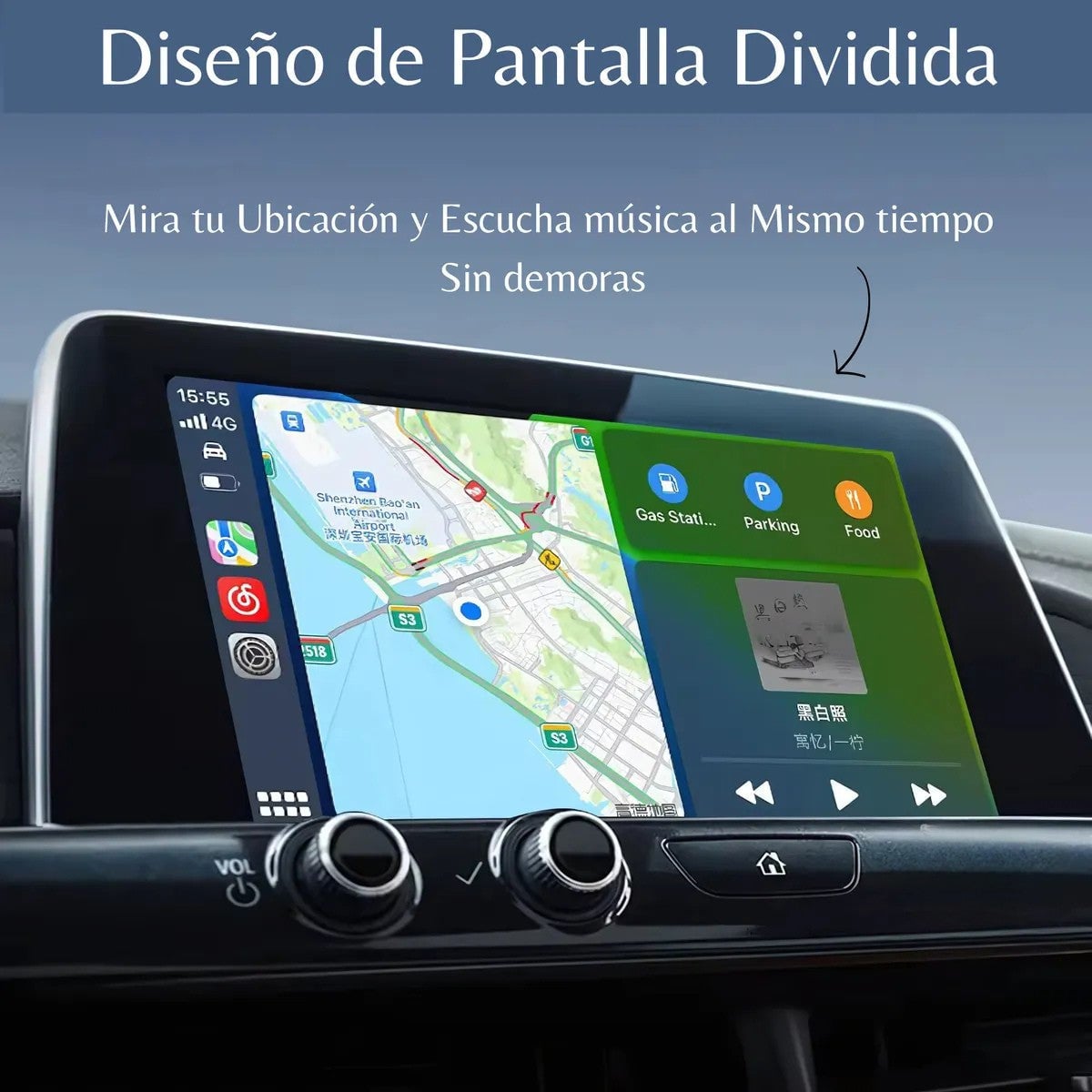 ADAPTADOR CAR PLAY INALÁMBRICO PARA CARRO BLUETOOTH