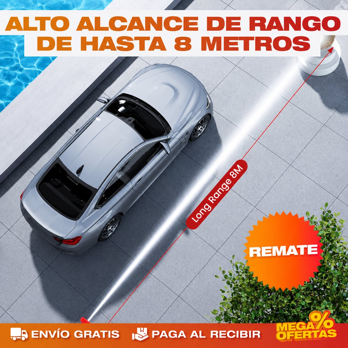 Hidrolavadora Inalámbrica™ de Alta Presión – Lava el Carro y el Patio Sin Mangueras