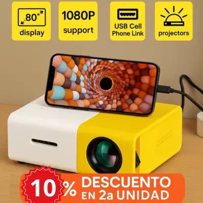 🎬¡Cine en casa -Mini Proyector YG300