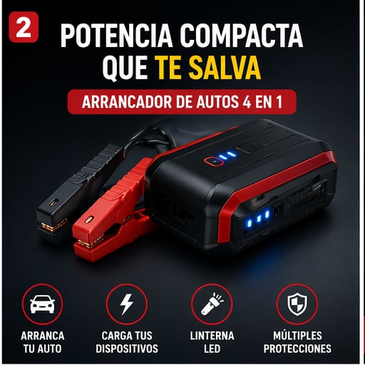 PowerStart GT™ – Arrancador Inteligente para Auto 3 en 1 + Envío gratis 🚚
