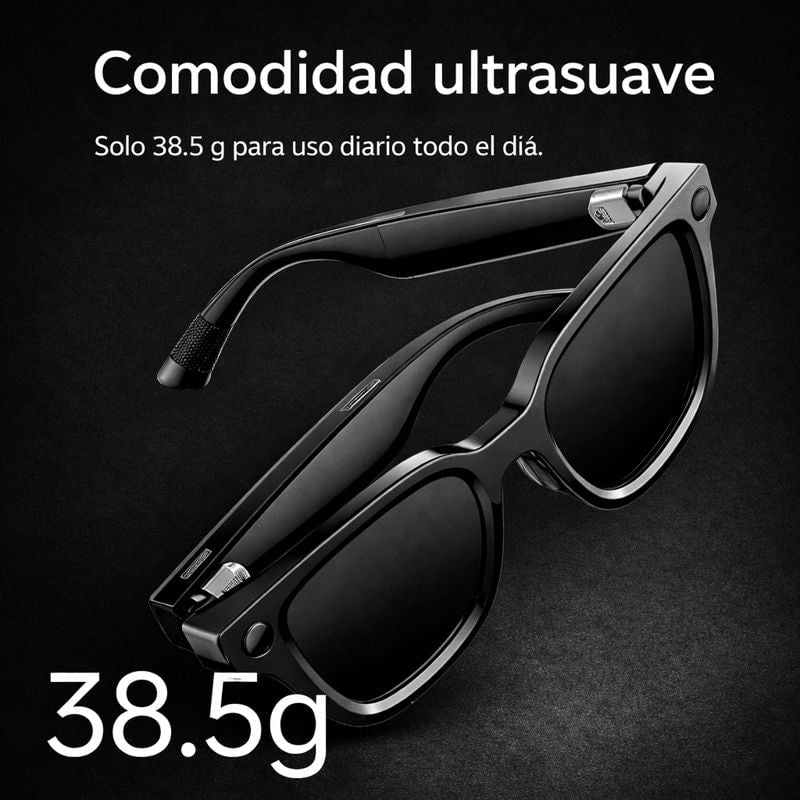 Lentes Inteligentes con Cámara Full HD + Inteligencia Artificial- traducción en tiempo real + ENVIO GRATIS 🎁