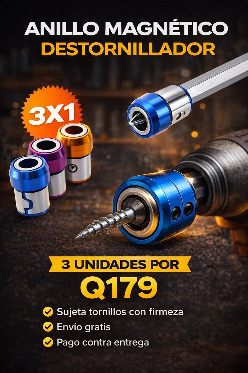 PROMO 3X1 ANILLO MAGNÉTICO DESTORNILLADOR