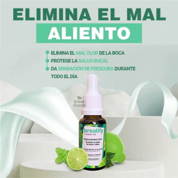 BREATIFY ™ GOTAS CONTRA EL MAL ALIENTO