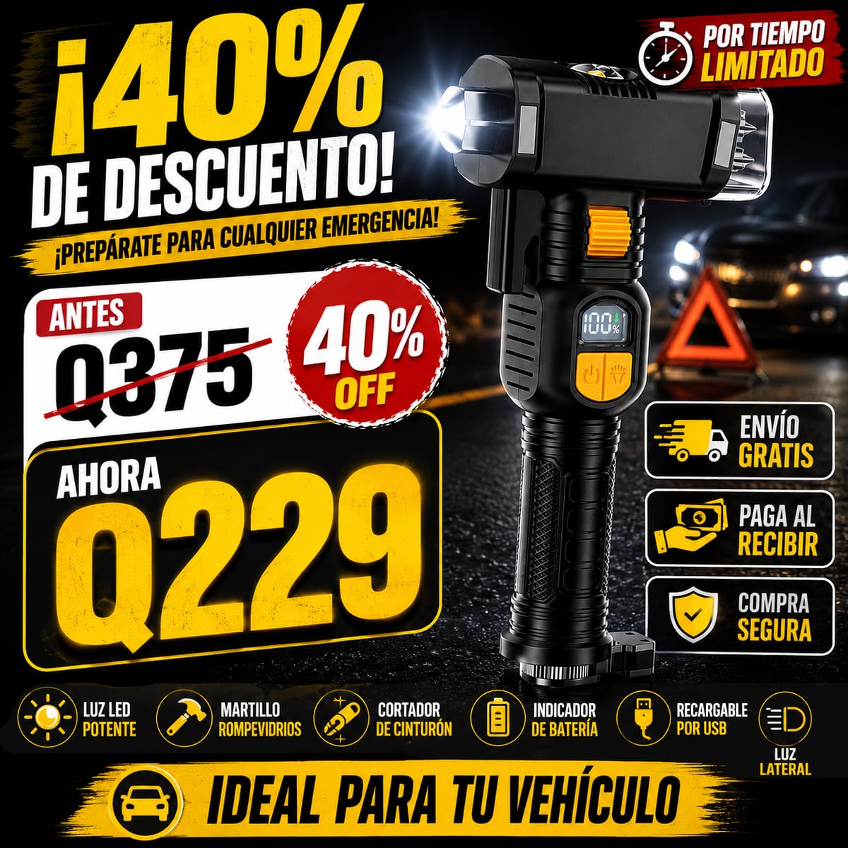 🚨 PREPÁRATE PARA CUALQUIER EMERGENCIA/ENVIO GRATIS