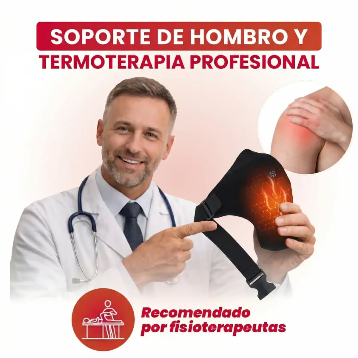 Hombrera Térmica Ajustable con Calor Terapéutico
