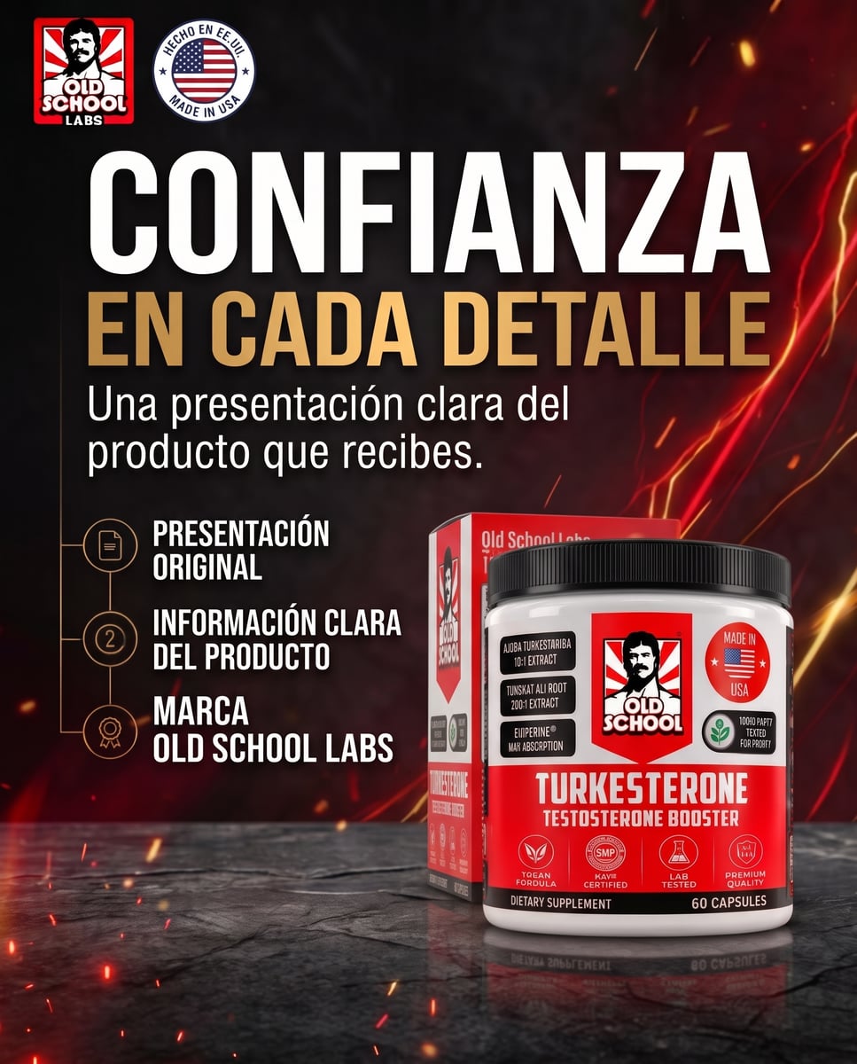 TURKESTERONE + TONGKAT ALI | Recupera esa sensación de energía, vitalidad y confianza masculina.