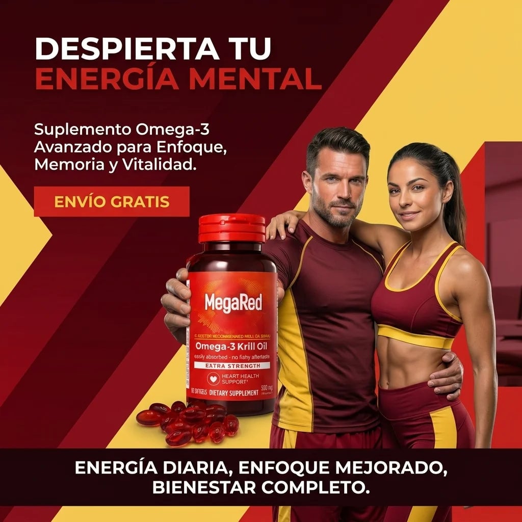 MegaRed® Omega-3 + Krill - Cuida tu corazón, mente y articulaciones 