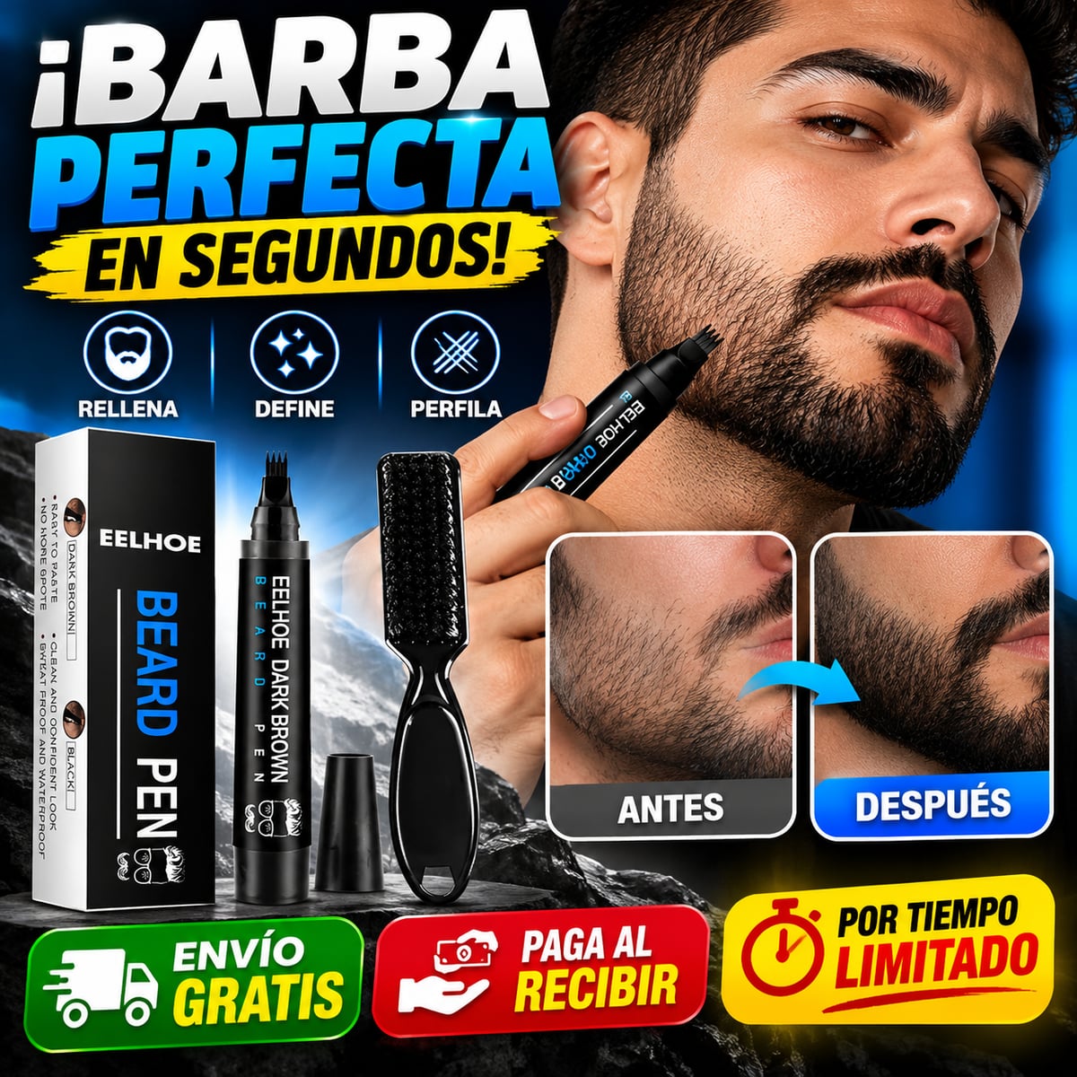 🔥 ¿HUECOS EN TU BARBA? RELLÉNALOS EN MINUTOS