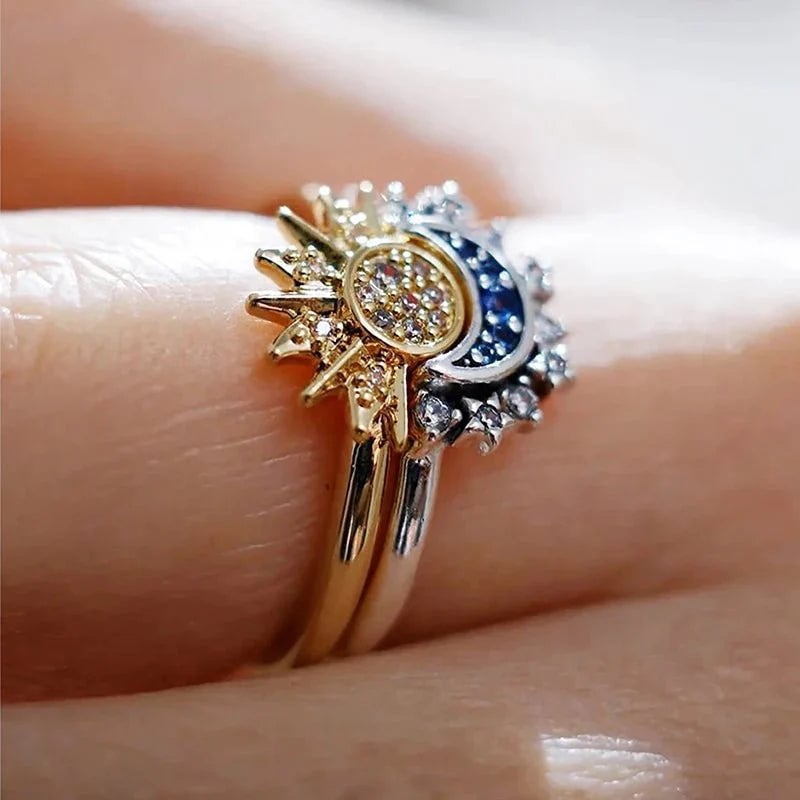 Anillos Eclipse Sol y Luna // OFERTAđ„EnvĂo Gratis