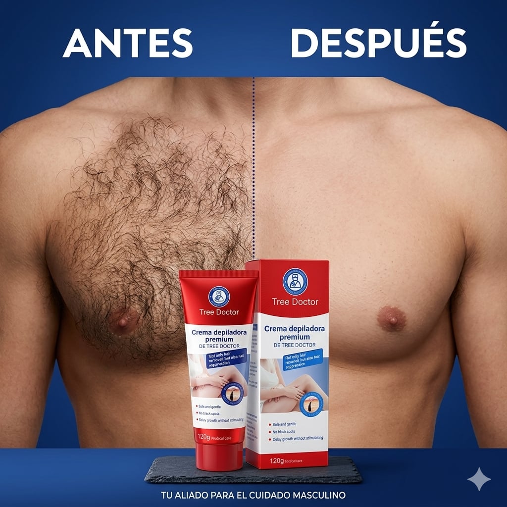 Crema Depilatoria TreeDoctor Hombre 😎