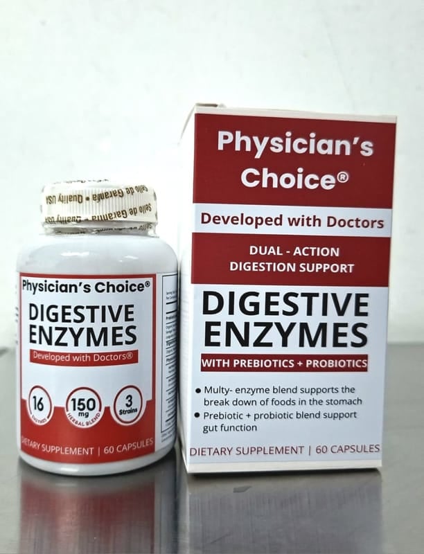 DILE ADIOS A LA HINCHAZON ESTOMACAL CON LOS SUPLEMENTOS DIGESTIVO ( DIGESTIVE ENZYMES 60 CAPSULA)