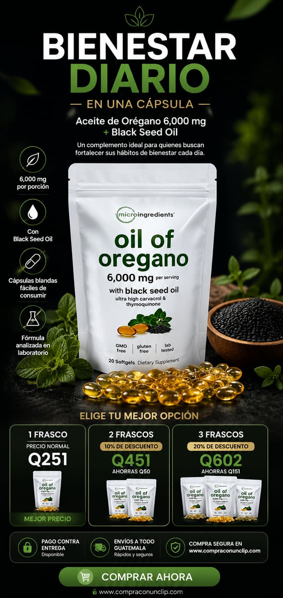 Aceite De Oregano Gel Suave + ENVIO GRATIS