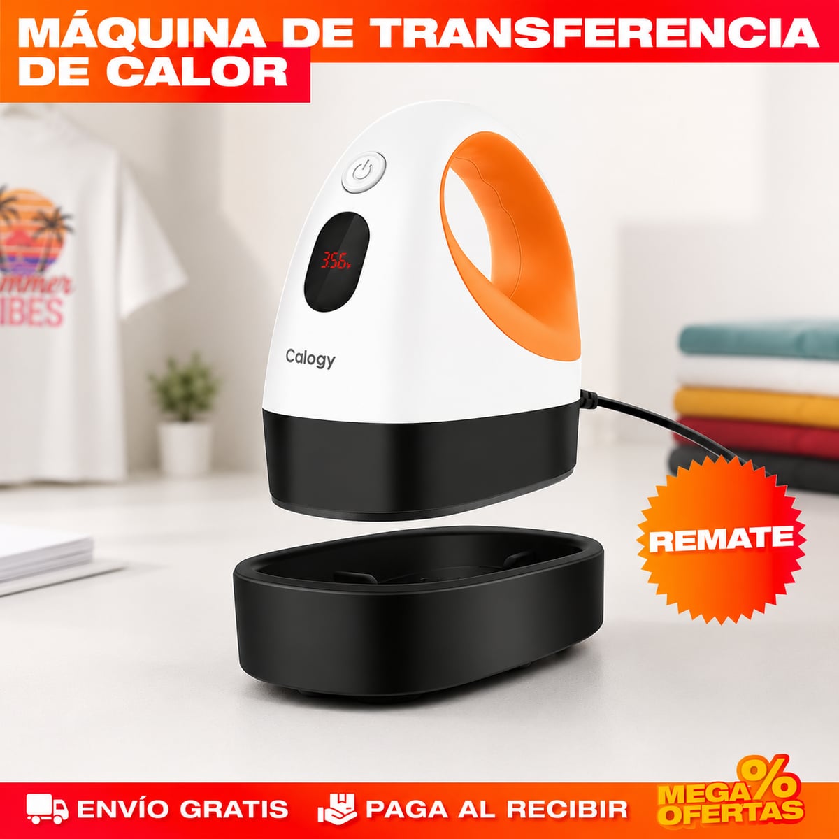 PRENSA DE TRANSFERENCIA DE CALOR