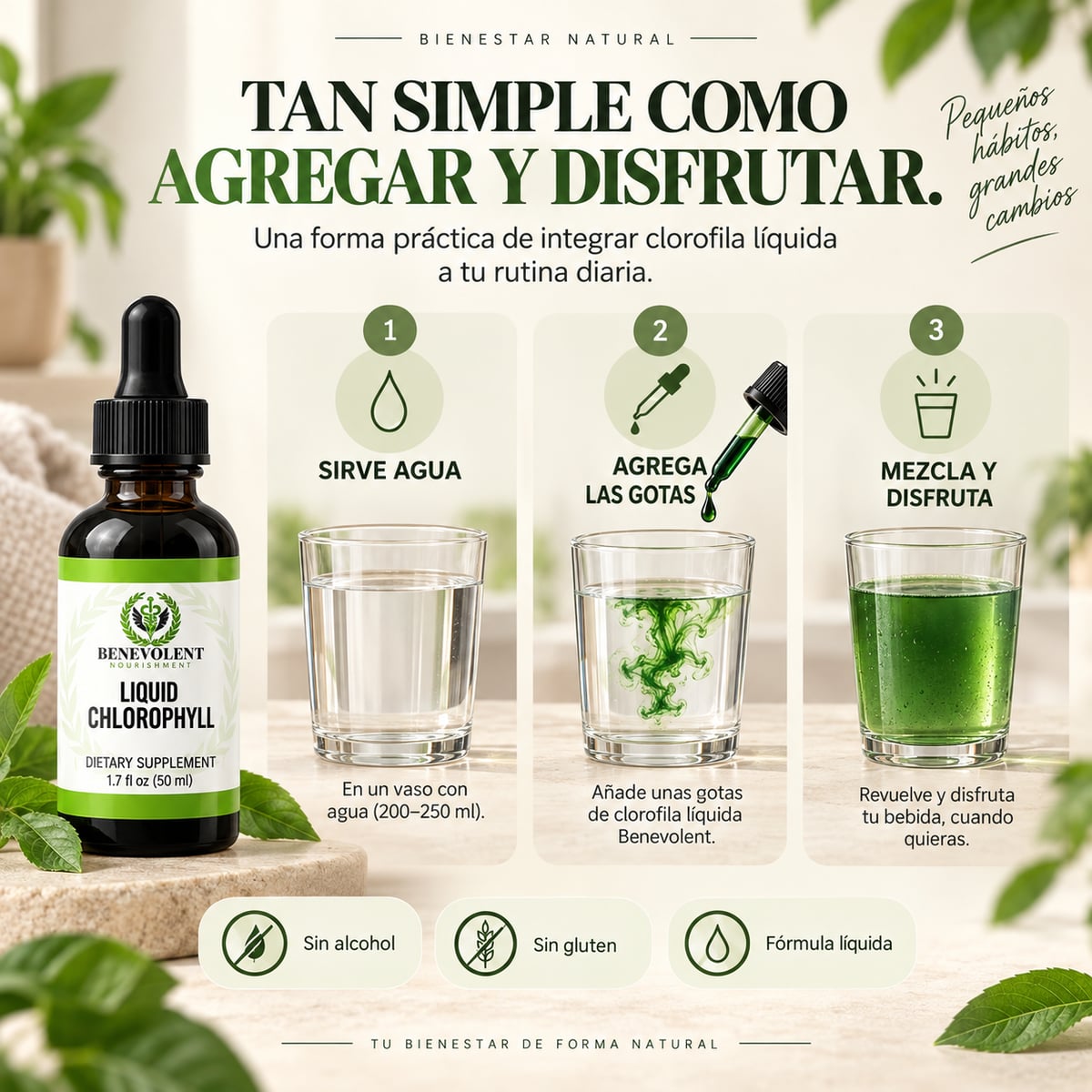 Clorofila Líquida Benevolent 50 ml