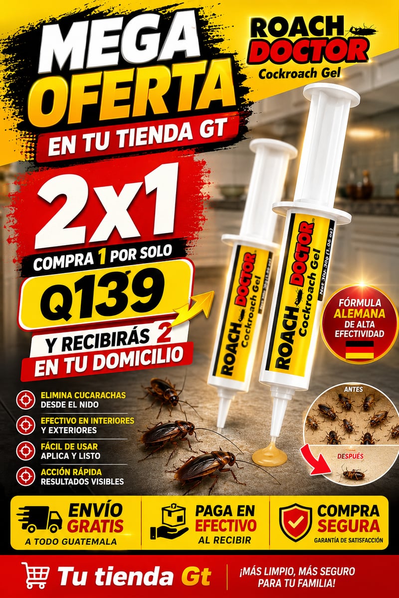 Elimina cucarachas desde el nido - Roach Doctor ¡EL ORIGINAL!