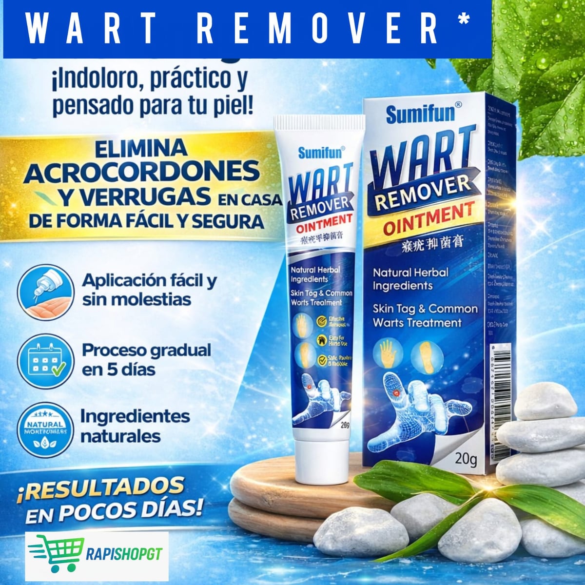 Wart Remover™ Indoloro, práctico y pensado para tu piel