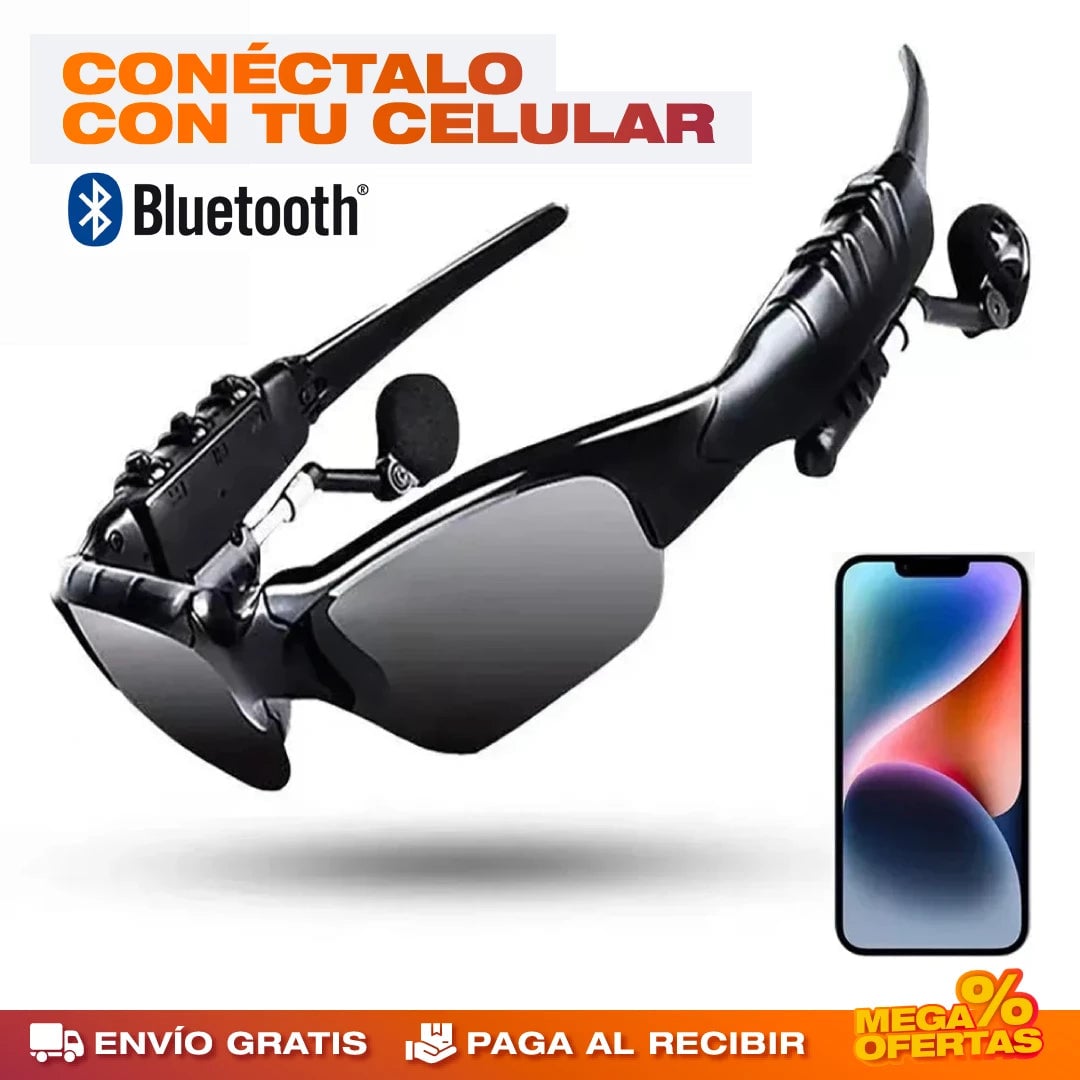 Gafas Deportivas Inalámbricas Bluetooth con Polarización – Escucha Música con la Vista Protegida