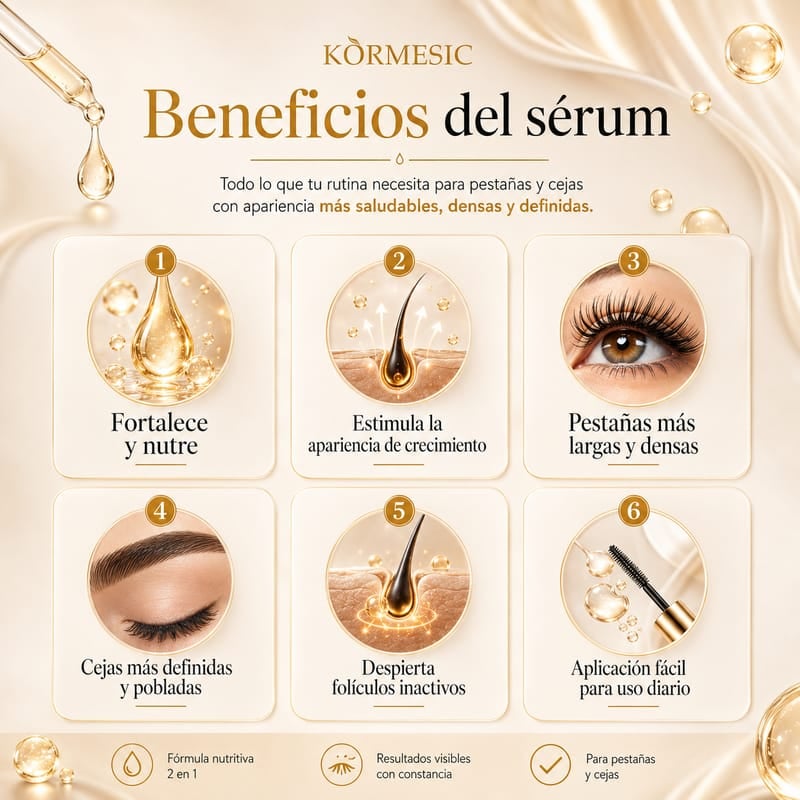 Suero Potenciador de Pestañas - Fórmula Infundida con Péptidos y Vitaminas 4 ml