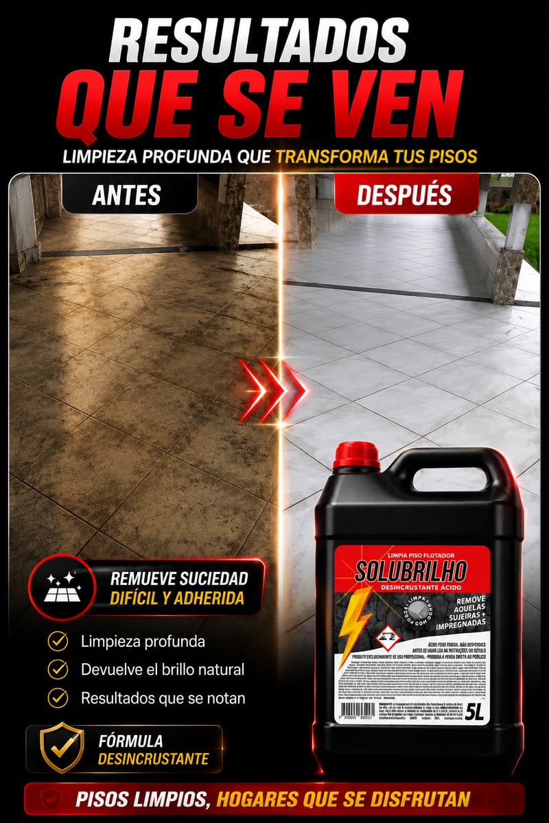 Resultados visibles antes y después de usar Solubrilho