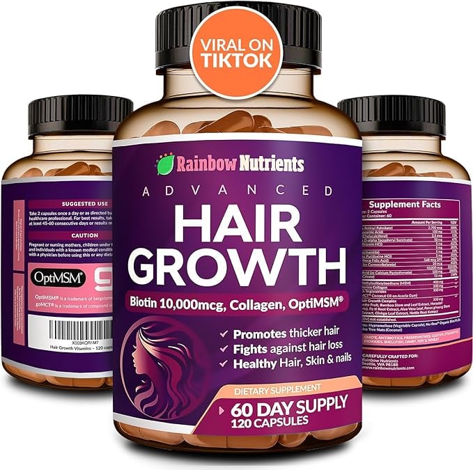 🧬 HAIR GROWTH - 🌿💫 Detén la caída y activa el crecimiento REAL de tu cabello+ENVÍO GRATIS