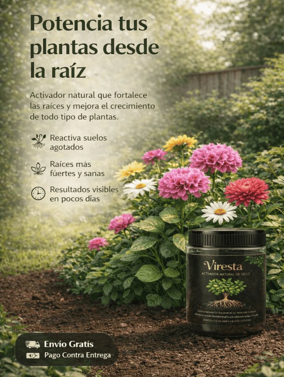 VIRESTA™ Activador natural de suelo para raíces más fuertes y sanas