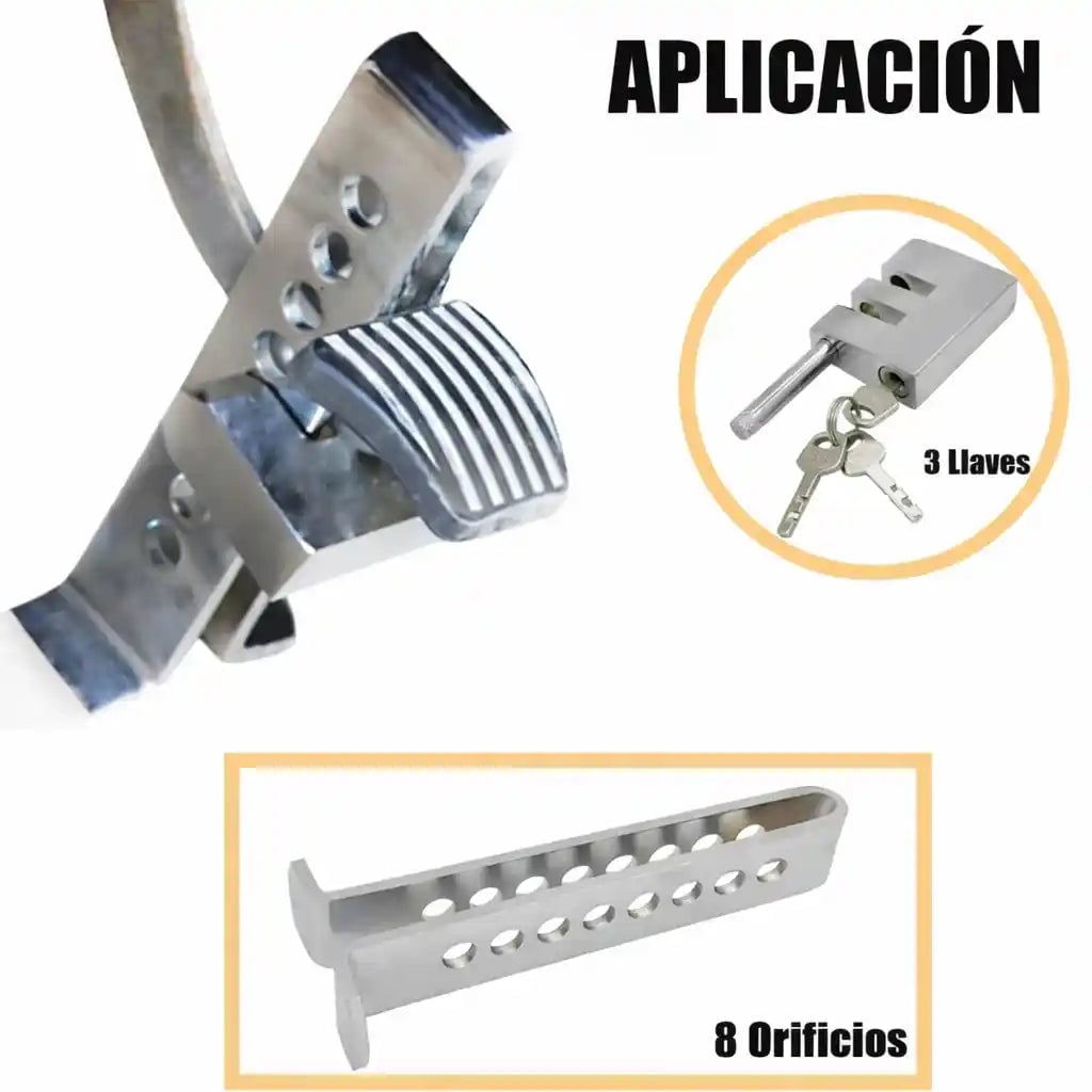 Bloqueo de Freno y Clutch en Acero Reforzado – Seguridad Visible para su Vehículo