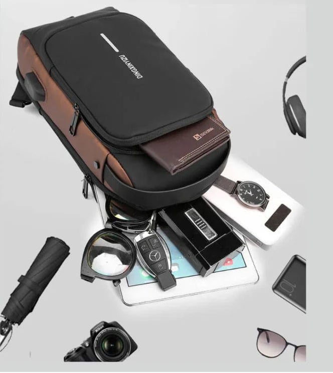 Bolso Cruzado Bandolera Antirrobo Impermeable Con Usb