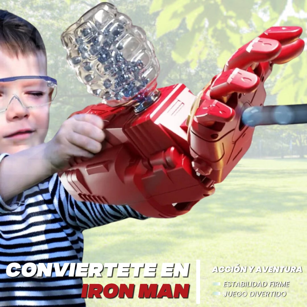 Brazo de Iron Man lanzador de balas de hidrogel - Hydro Man™ +Envio Gratis