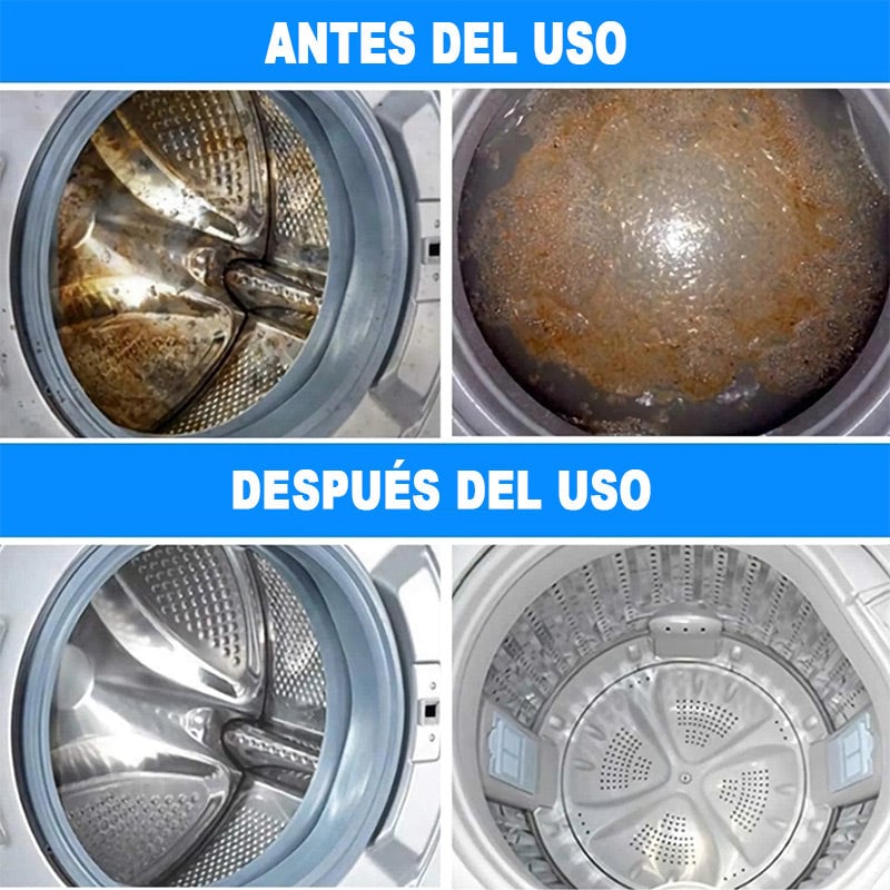 Pack de Patillas Limpia lavadora Presentación de 12 pastillas. Problemas que ayuda a solucionar Lavadora con mal olor