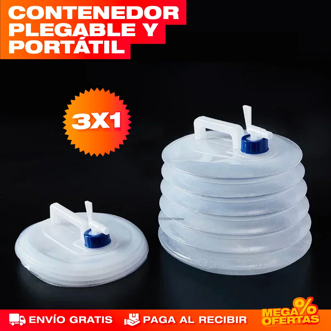 PROMO X3 GALÓN DE AGUA RETRÁCTIL