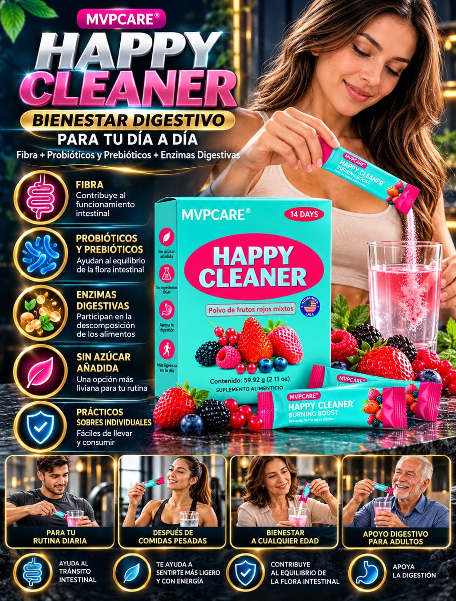 HAPPY CLEANER: BIENESTAR DIGESTIVO PARA TU DÍA A DÍA