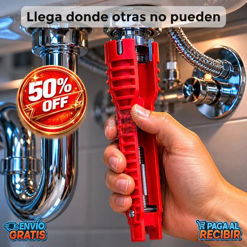 Llave 8 en 1 multifunción para Grifería