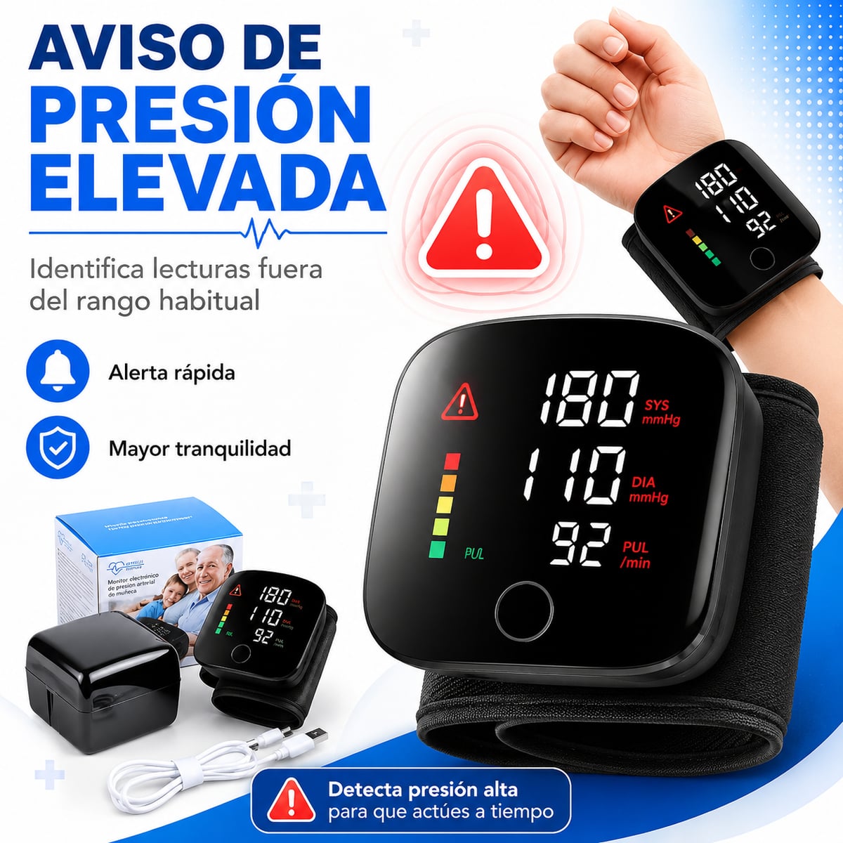 TensiCare Pro™ | Controla tu presión fácilmente desde casa