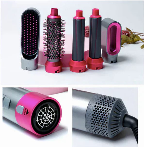 Cepillo Secador 5 en 1: Seca, Alisa, Ondula, Volumen y Protege tu Cabello