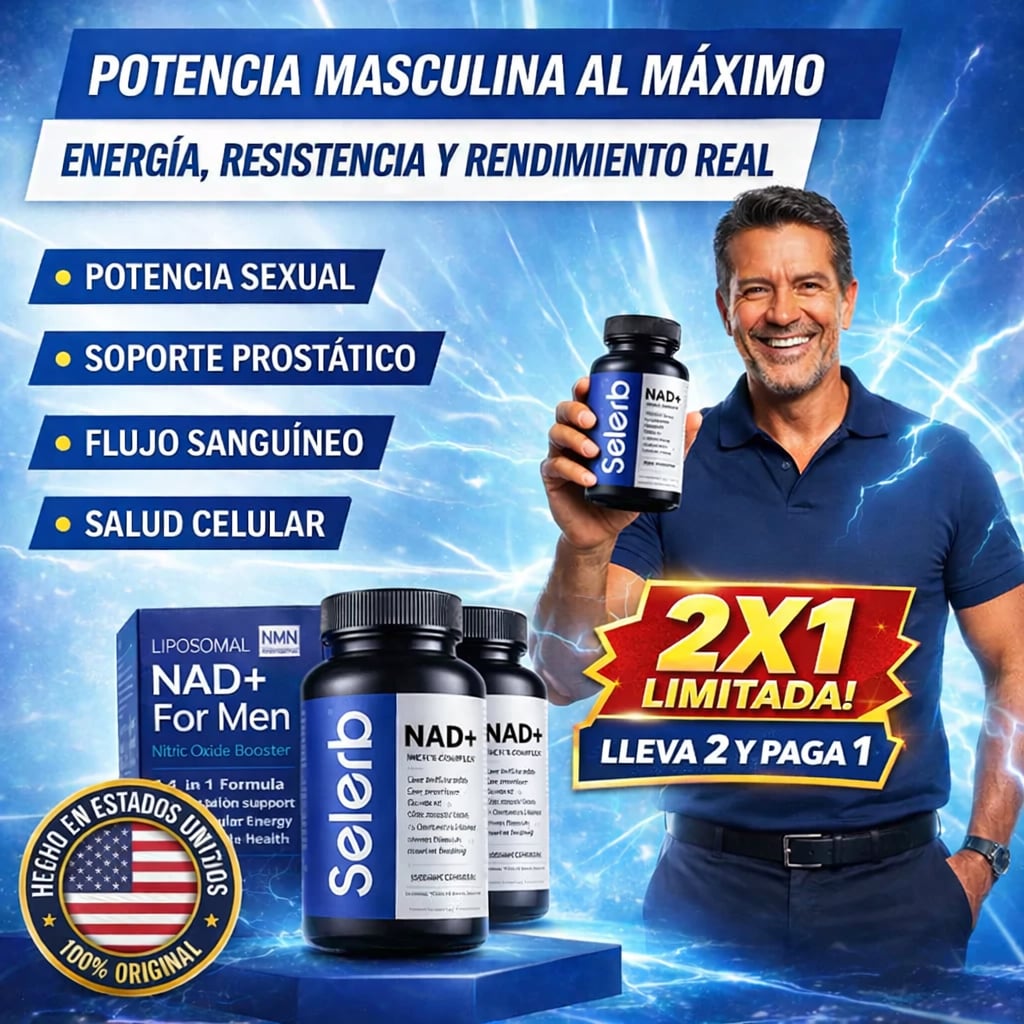 NAD+ SELERB BOOSTER Energía, potencia y vitalidad masculina total
