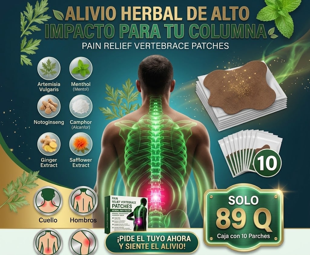 Parches Naturales Para el Alivio del Dolor + ENVIO GRATIS