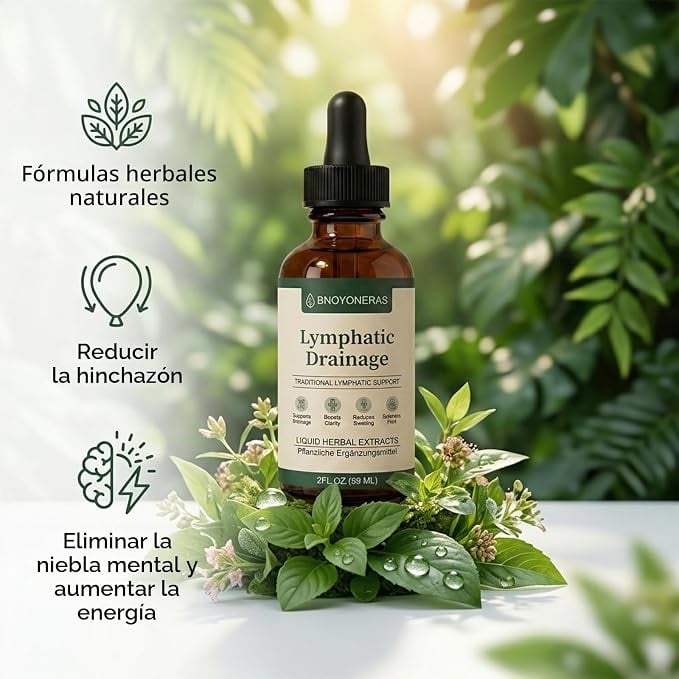 ¡DILE ADIÓS A LA HINCHAZÓN! - LLeva tu Drenaje Linfático Natural (60 ml)+ ENVÍO GRATIS