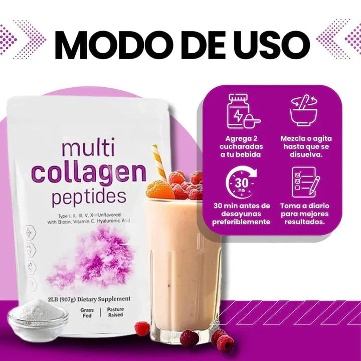 🌟Peptido Multicolageno® – Belleza y Juventud Desde el Interior 🌟 (1 Bolsa Grande) con ENVÍO GRATIS